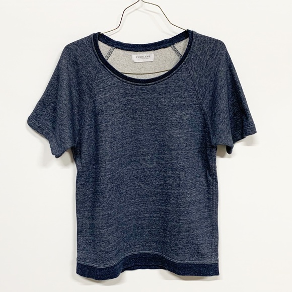 Everlane Tops - Everlane | Crewneck Short Sleeve Sweatshirt Blue Everlane Tops - Everlane | Crewneck Short Sleeve Sweatshirt Blue